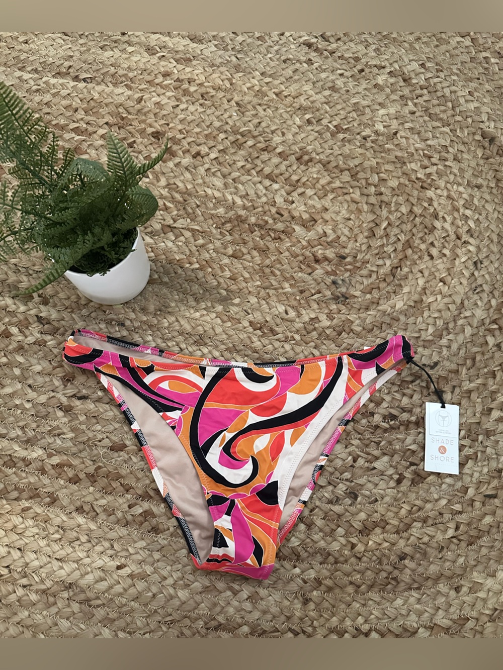 NWT PRINT BIKINI BOTTOMS